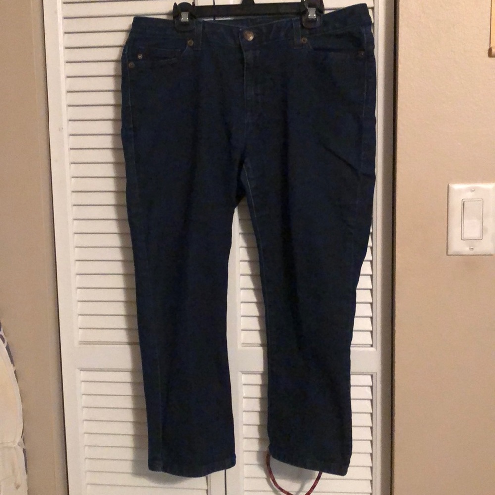 Michael Kors Dark wash crop capris Denim